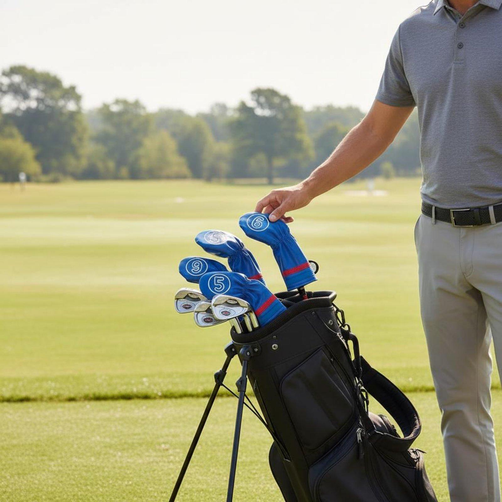 Набор кожаных чехлов для гольф – обзор и цена Golf Club Iron Set