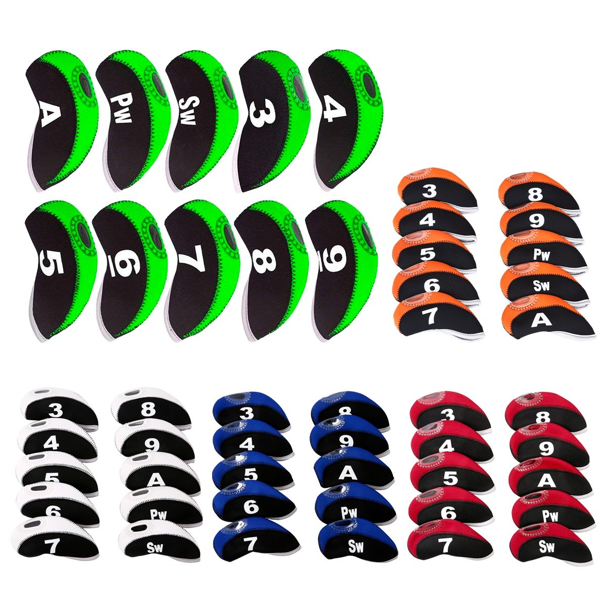 10 шт. чехлов для головок клюш – обзор и цена Golf Club Iron Set